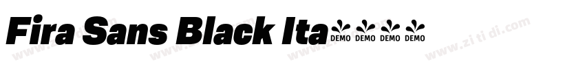 Fira Sans Black Ita字体转换